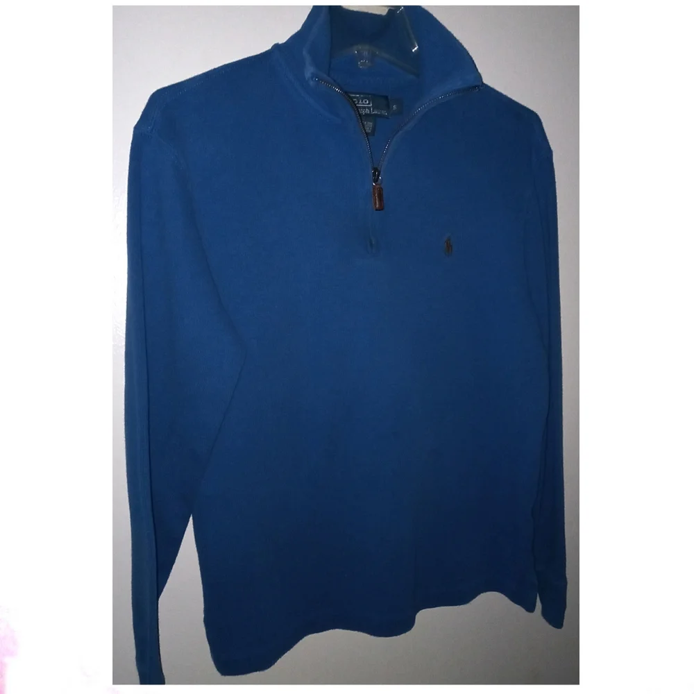 POLO BY RALPH LAUREN MEN'S 1/4 ZIP SWEATER